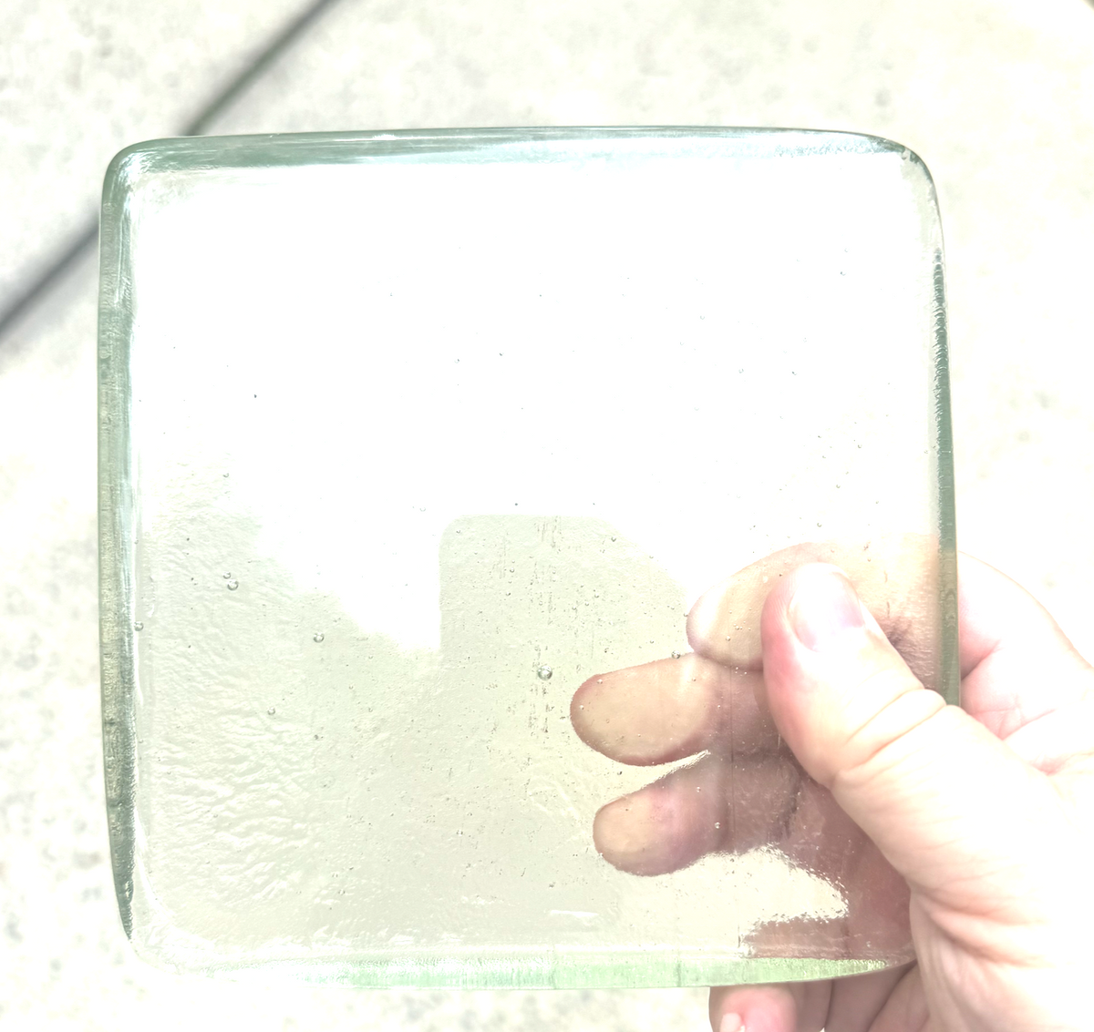 6 x 6 x 1/2 Inch Tile - Clear