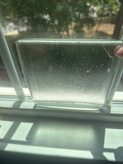 6 x 6 x 1/2 Inch Tile - Crystal Clear