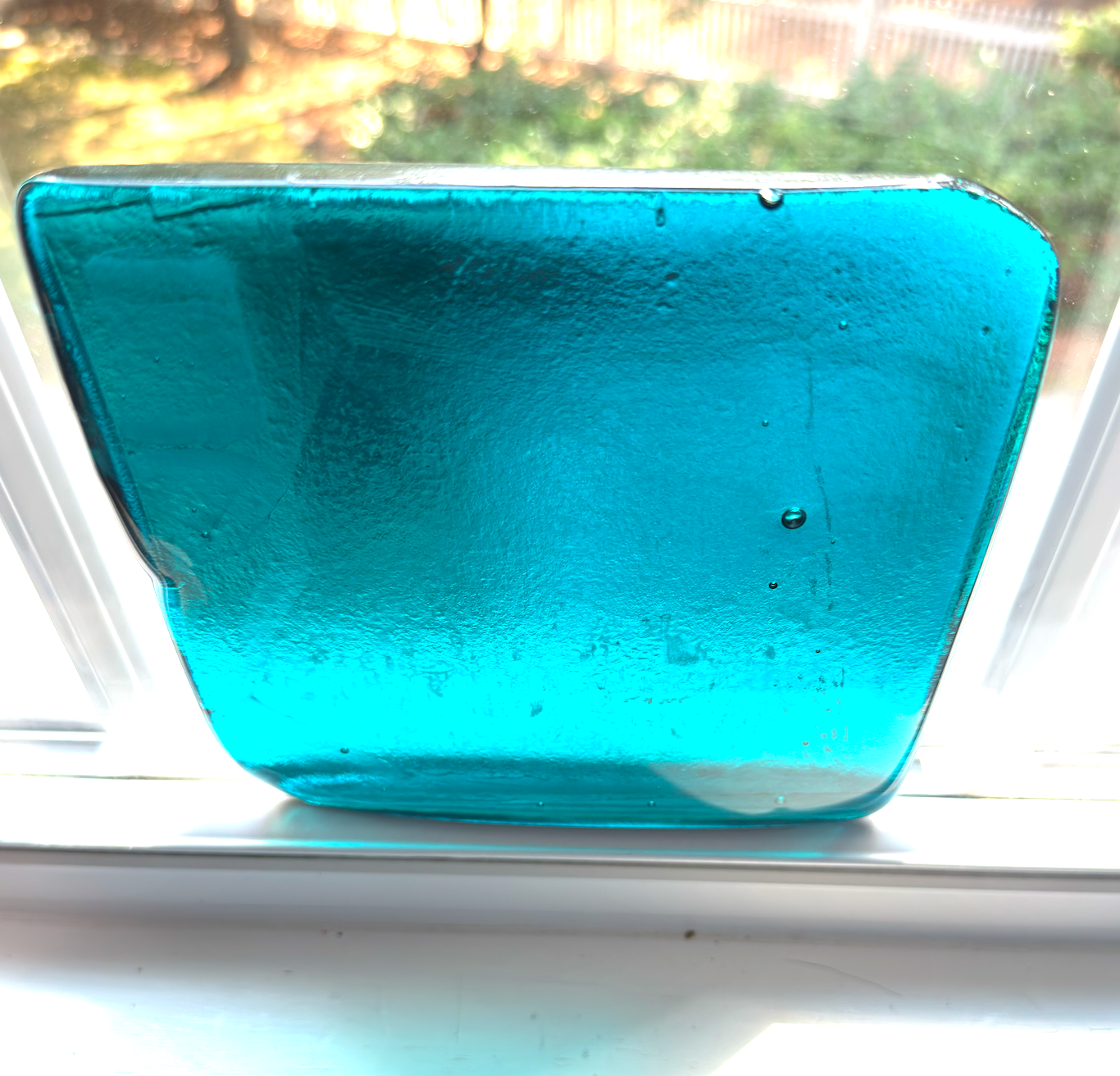 6 x 6 x 1/2 Inch Tile - Teal Blue