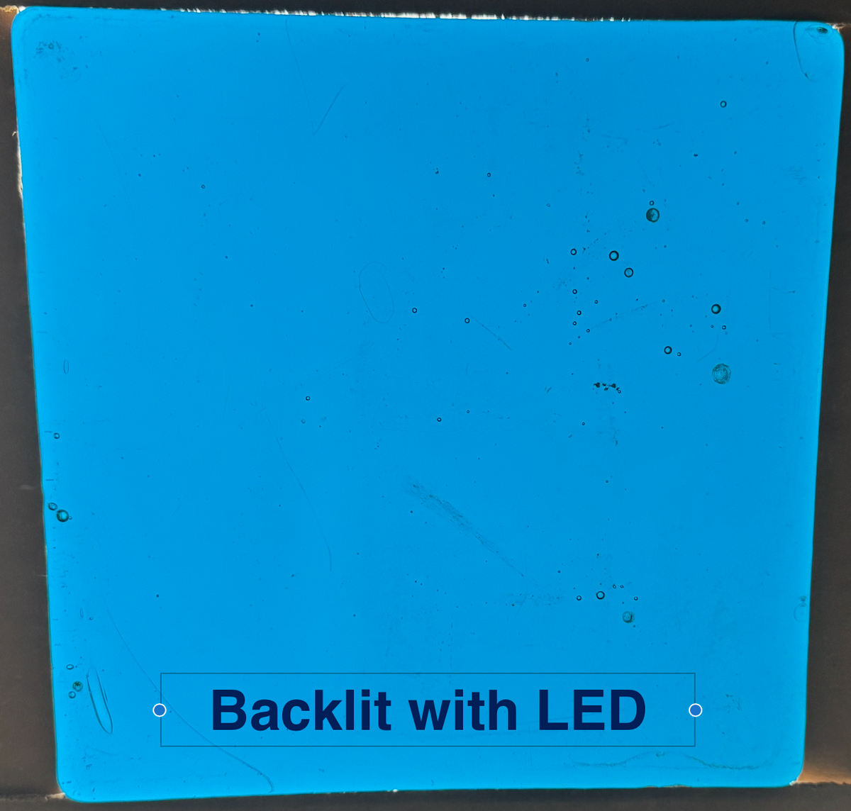 Blenko Dalle de Verre (Pony Size 8 x 8) - Turquoise Blue