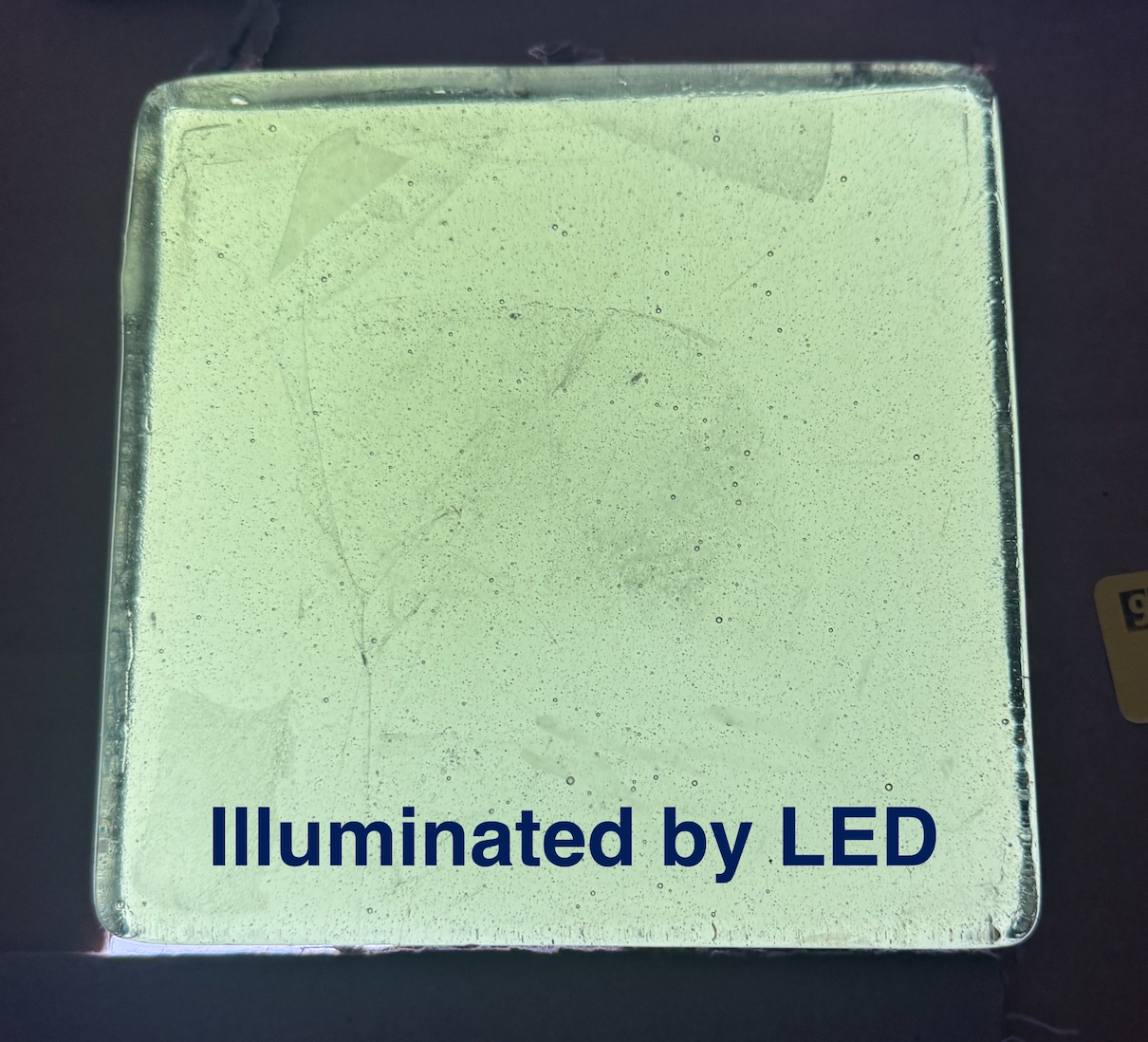 6 x 6 x 1/2 Inch Tile - Yellow / Green