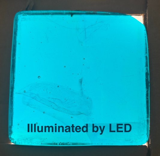 6 x 6 x 1/2 Inch Tile - Turquoise Blue/Green