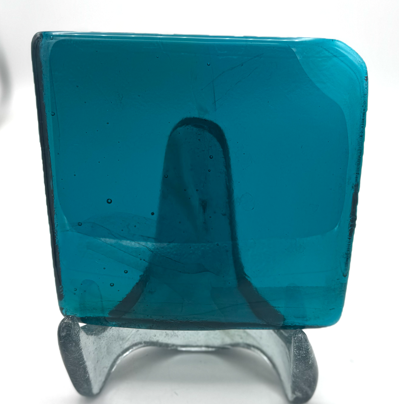 6 x 6 x 1/2 Inch Tile - Turquoise Blue/Green
