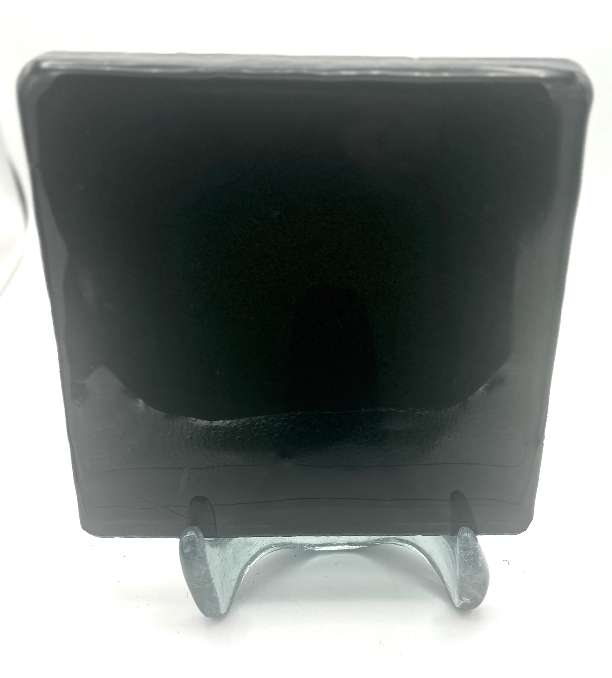 Blenko Dalle de Verre (Pony Size 8 x 8) - Dark, Dark Camouflage Green