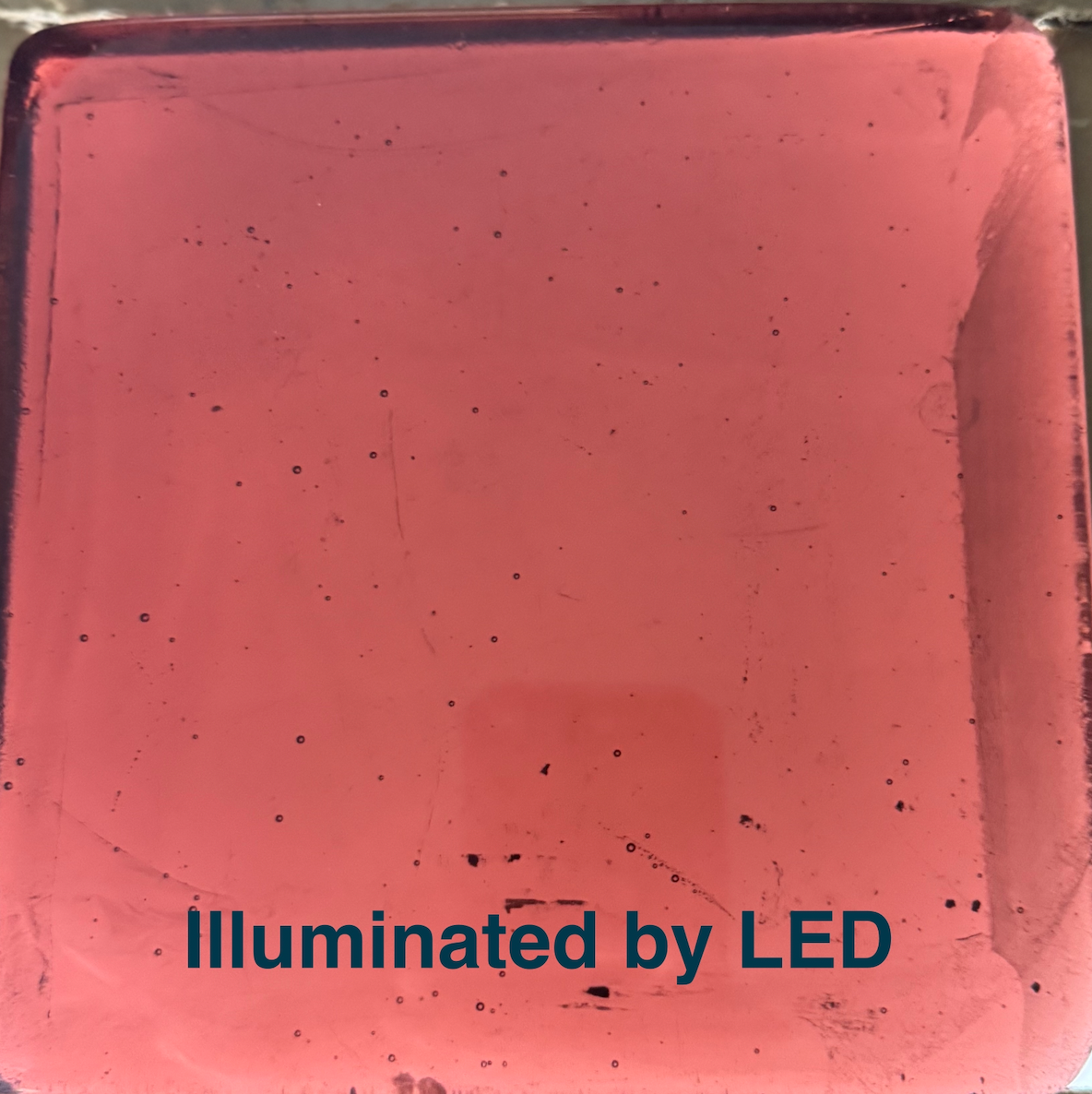 6 x 6 x 1/2 Inch Tile - Magenta Purple