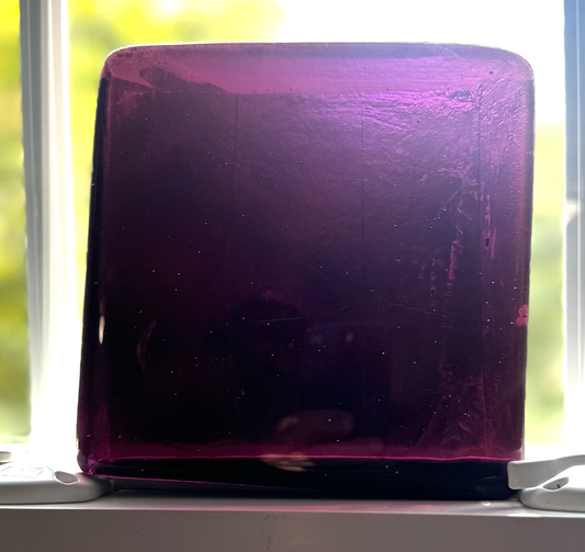 6 x 6 x 1/2 Inch Tile - Magenta Purple