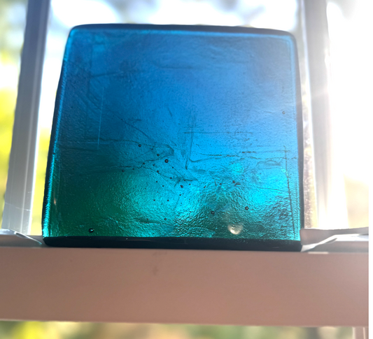 6 x 6 x 1/2 Inch Tile - Dark Teal Green