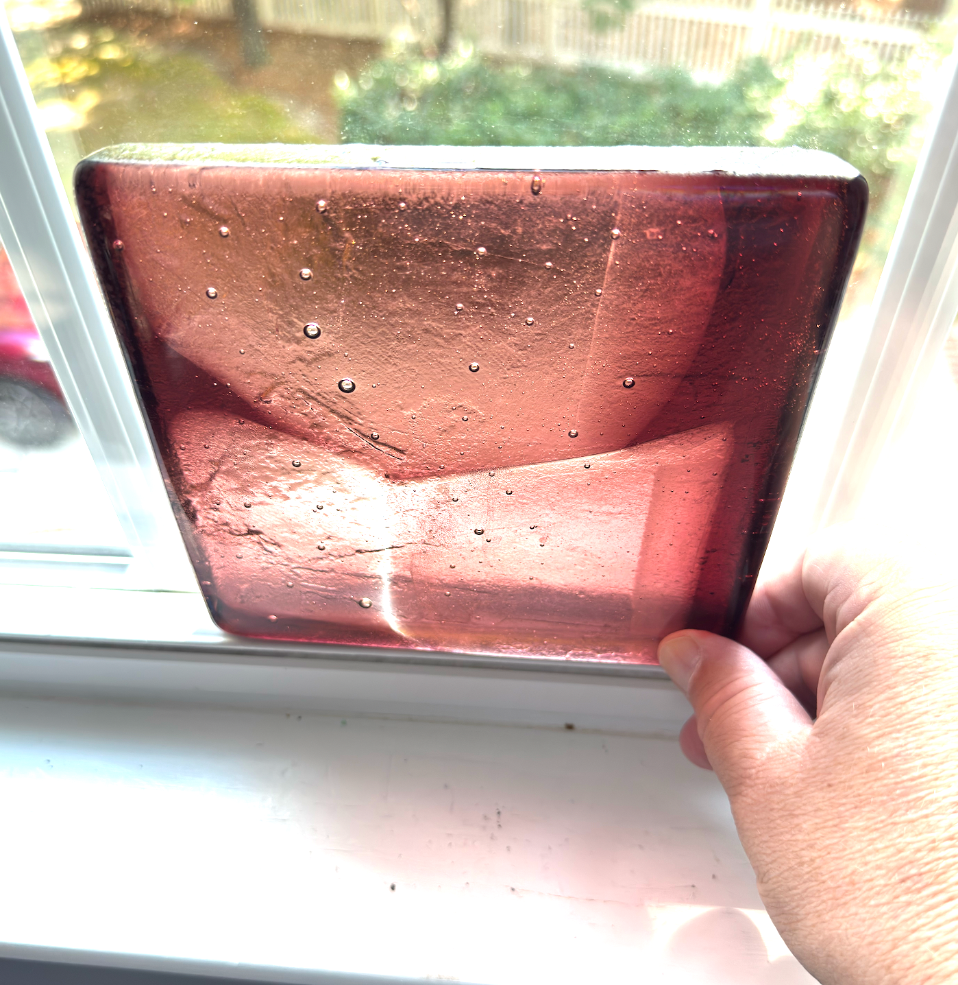 6 x 6 x 1/2 Inch Tile - Light to Medium Coral