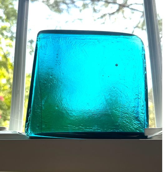 6 x 6 x 1/2 Inch Tile - Medium Azure Blue