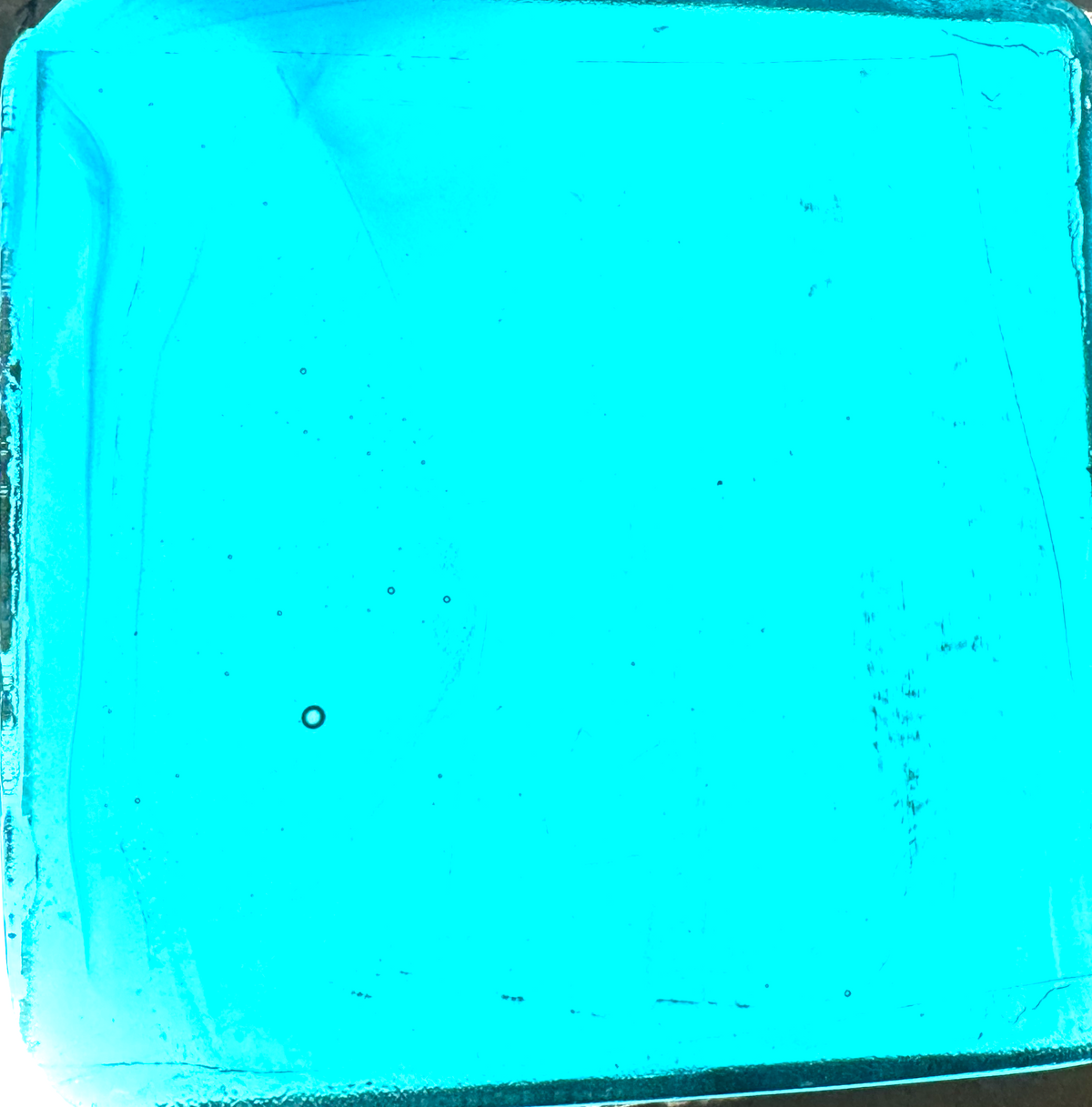 6 x 6 x 1/2 Inch Tile - Medium Azure Blue