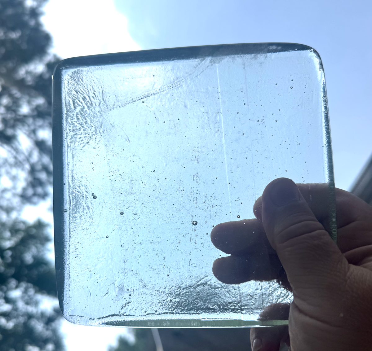 6 x 6 x 1/2 Inch Tile - Clear