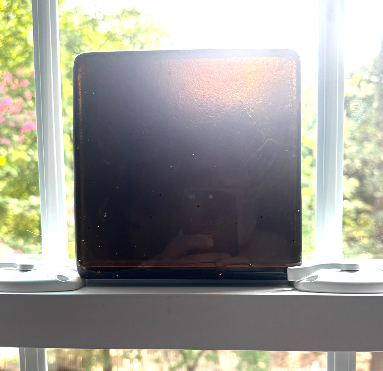 6 x 6 x 1/2 Inch Tile - Dark Gold / Amber Brown