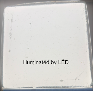 6 x 6 x 1/2 Inch Tile - Crystal Clear