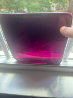 6 x 6 x 1/2 Inch Tile - Dark Fusia