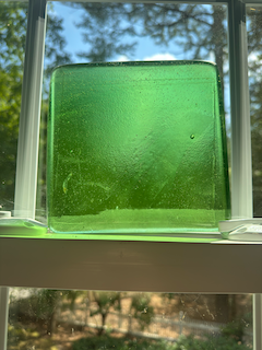 6 x 6 x 1/2 Inch Tile - Light Pastel Green