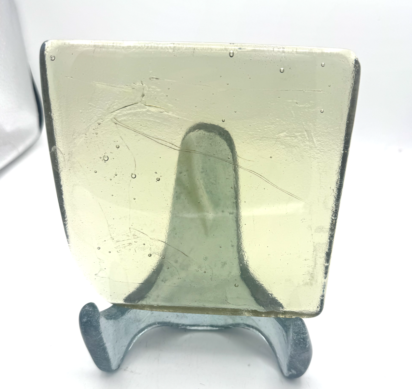 6 x 6 x 1/2 Inch Tile - Clear with a slight tint of Yellow