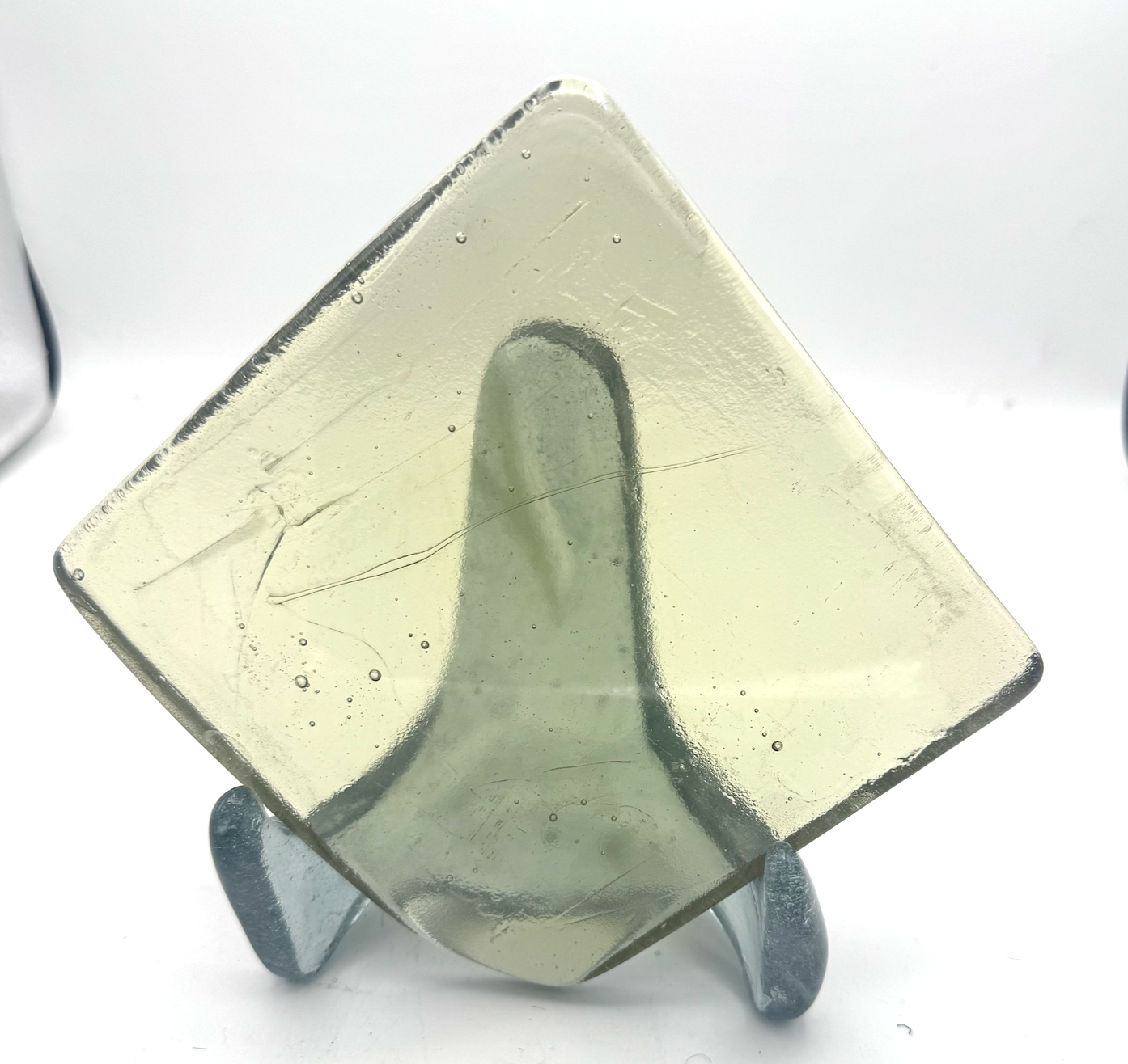 6 x 6 x 1/2 Inch Tile - Clear with a slight tint of Yellow