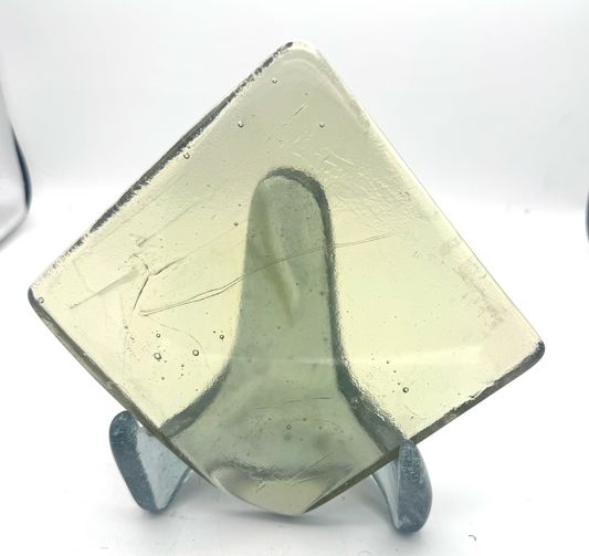 6 x 6 x 1/2 Inch Tile - Clear with a slight tint of Yellow