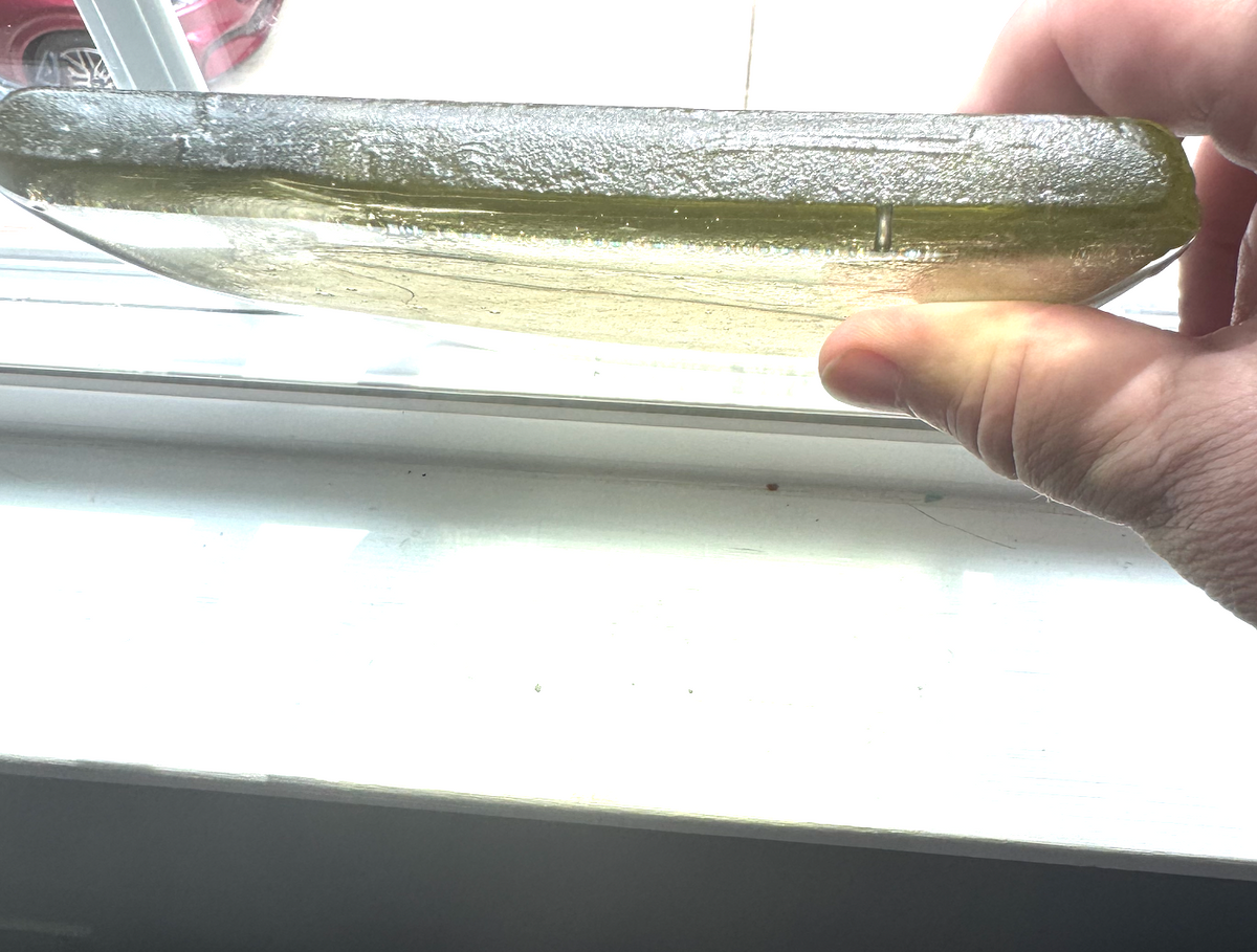6 x 6 x 1/2 Inch Tile - Clear with a slight tint of Yellow