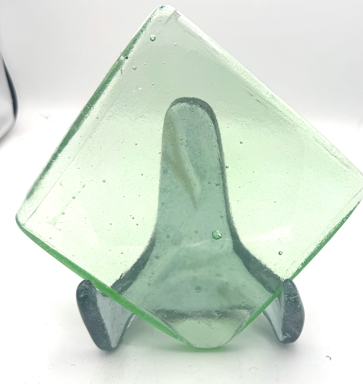6 x 6 x 1/2 Inch Tile - Clear with a slight tint of light green
