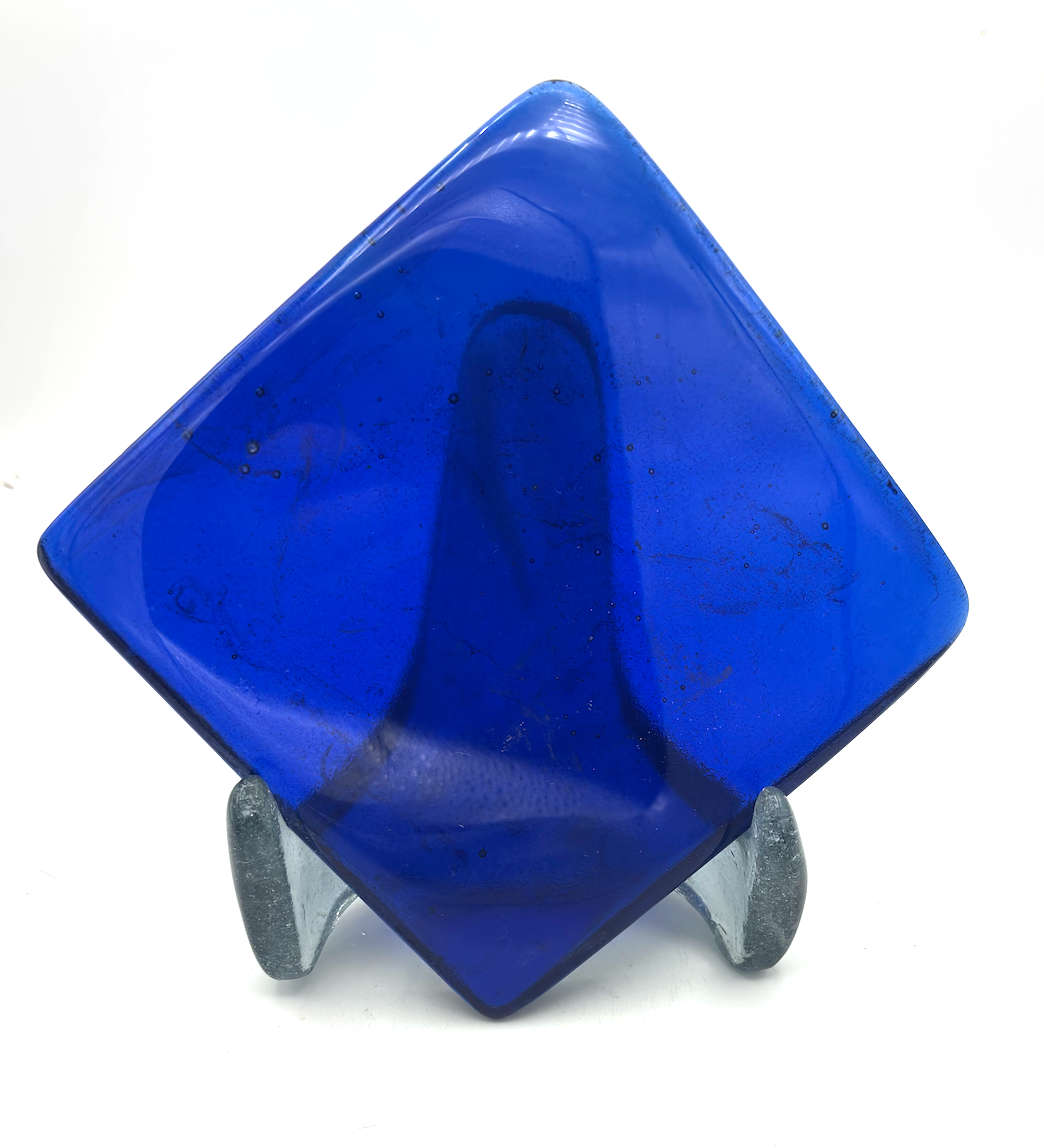 6 x 6 x 1/2 Inch Tile - Bright Saphire Blue