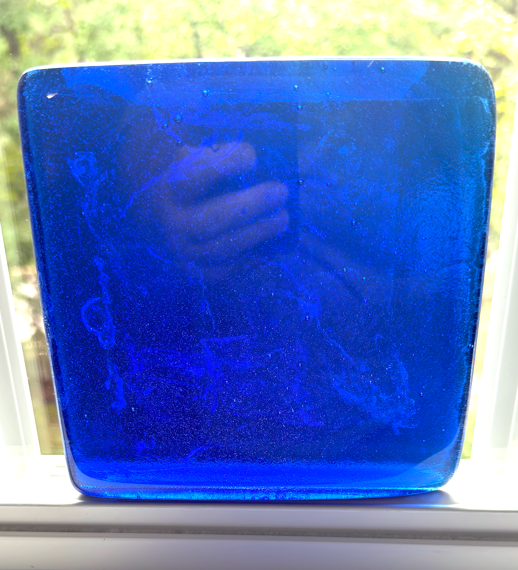 6 x 6 x 1/2 Inch Tile - Bright Saphire Blue