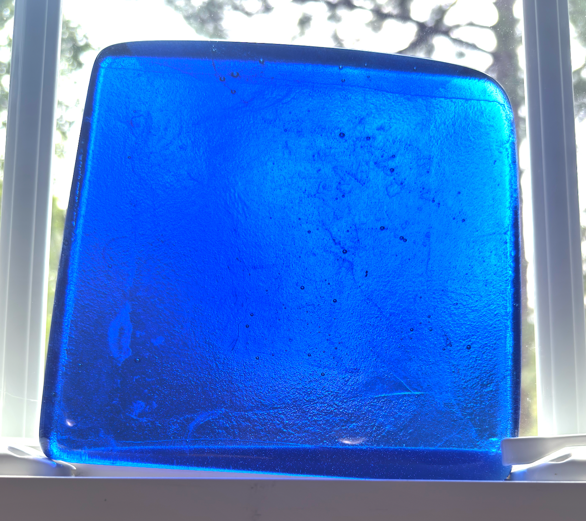 6 x 6 x 1/2 Inch Tile - Bright Saphire Blue