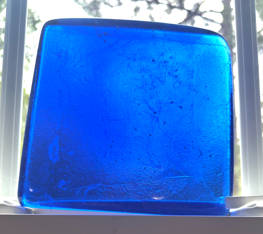 6 x 6 x 1/2 Inch Tile - Bright Saphire Blue