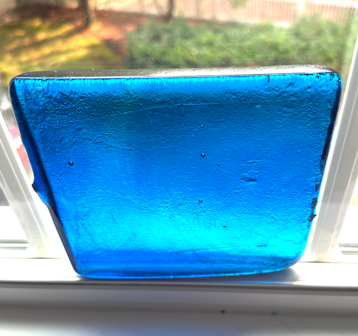 6 x 6 x 1/2 Inch Tile - Bright Turquoise Blue