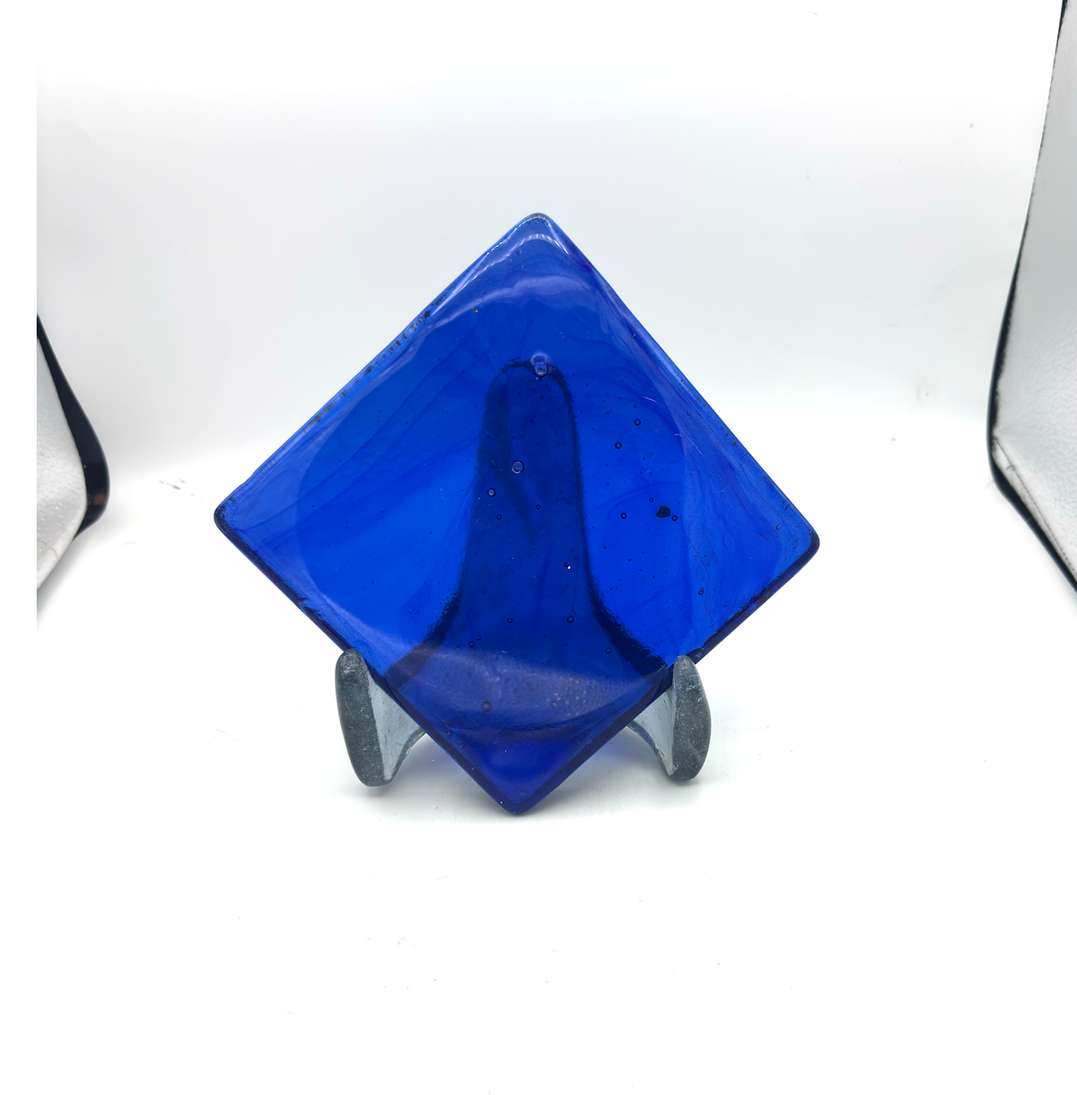 6 x 6 x 1/2 Inch Tile - Light to Medium Aqua Blue