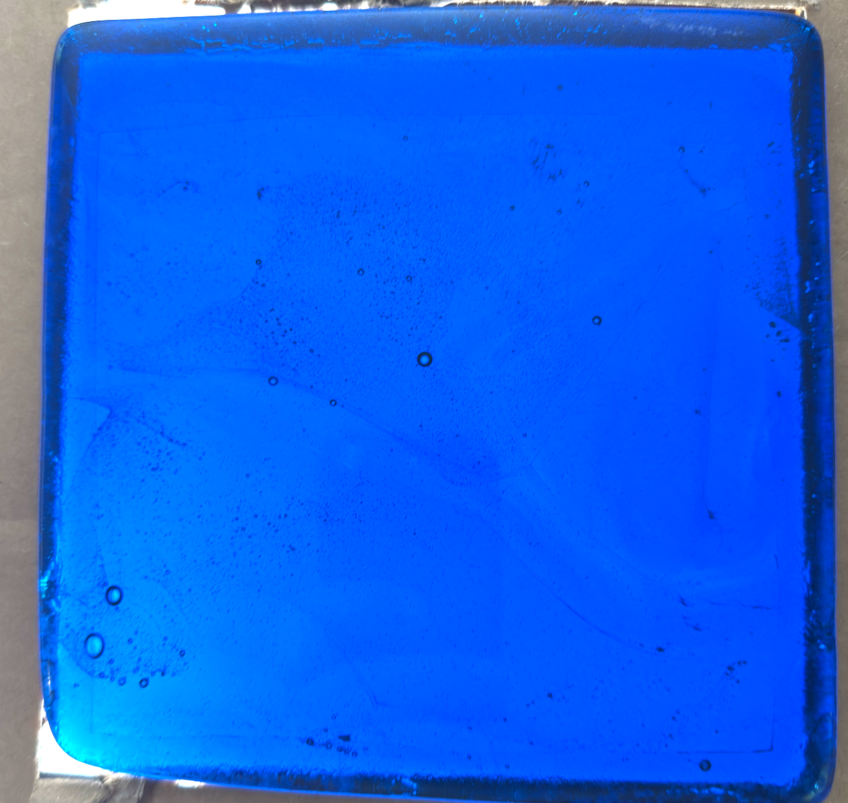 6 x 6 x 1/2 Inch Tile - Midnight Cobalt Blue