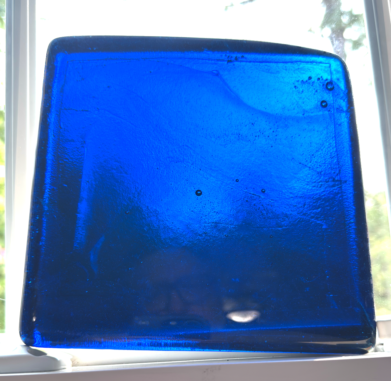 6 x 6 x 1/2 Inch Tile - Midnight Cobalt Blue