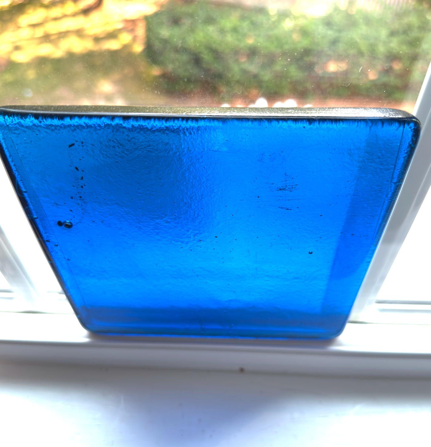 6 x 6 x 1/2 Inch Tile - Medium Aqua Blue