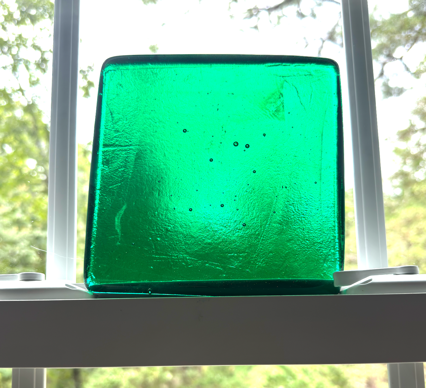 6 x 6 x 1/2 Inch Tile - Medium Carribean Green