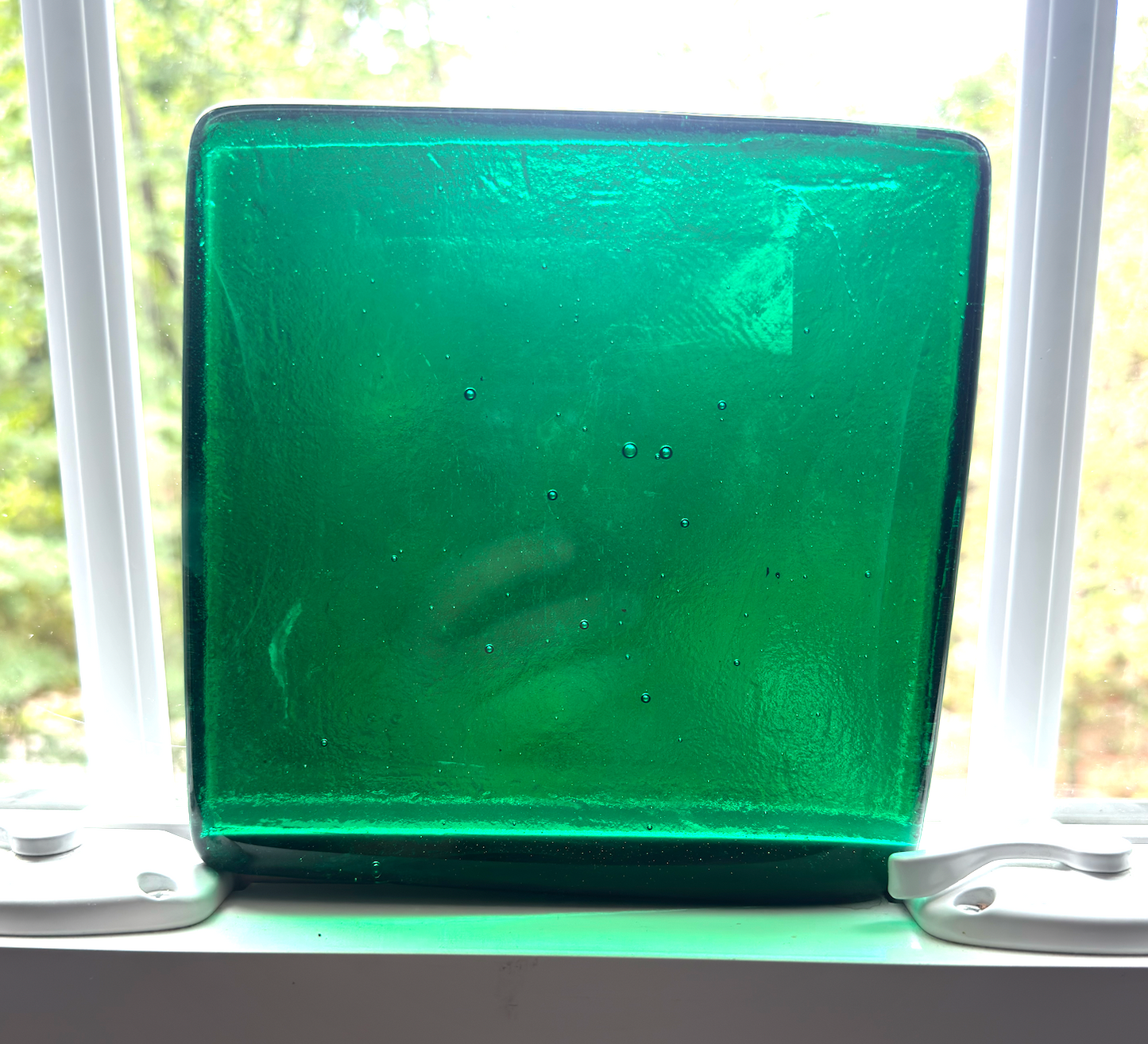 6 x 6 x 1/2 Inch Tile - Medium Carribean Green