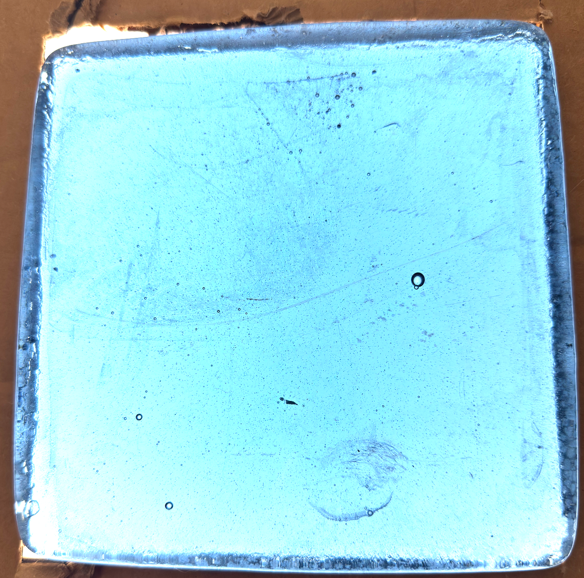 6 x 6 x 1/2 Inch Tile - Light Celestial Blue