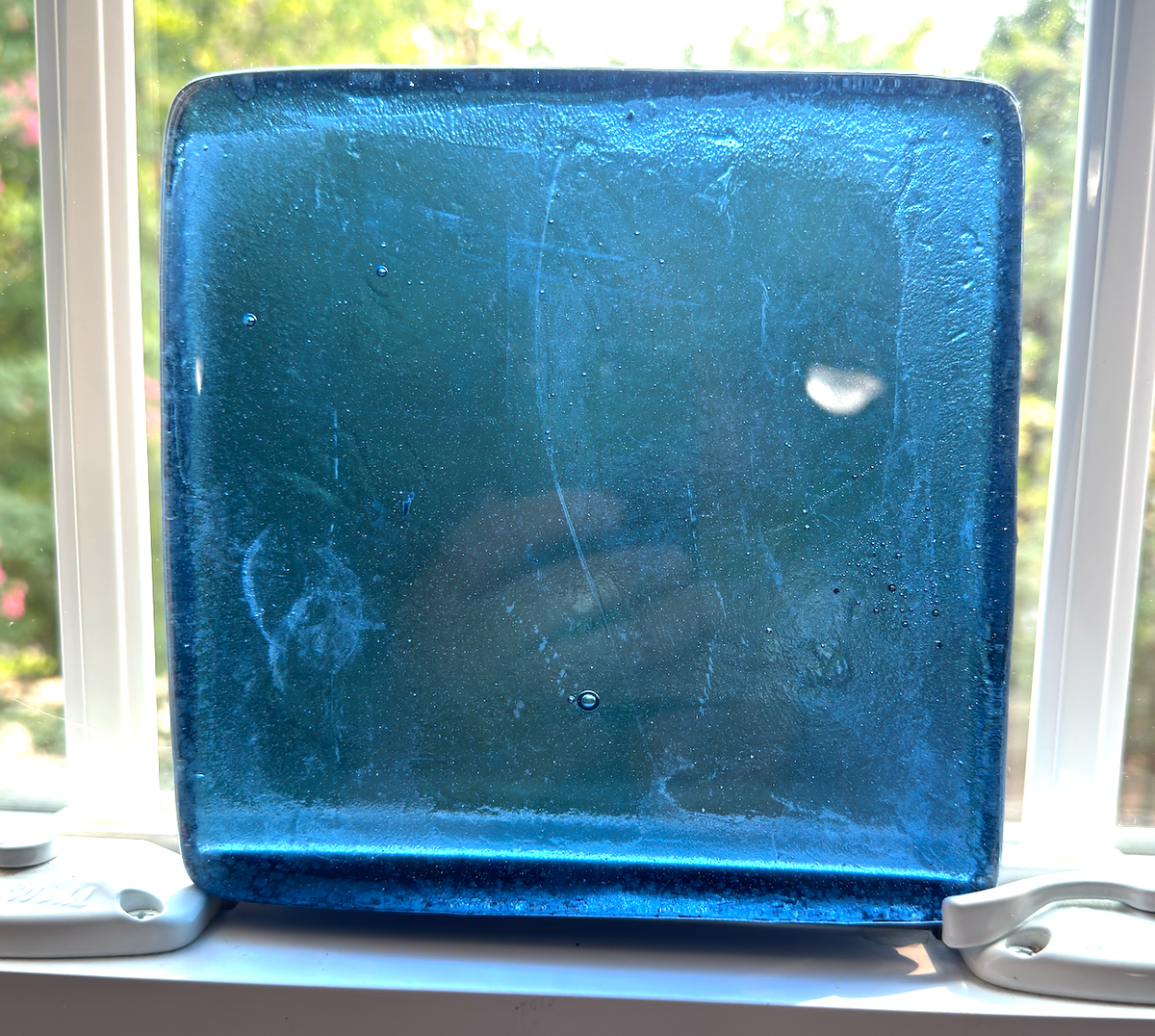 6 x 6 x 1/2 Inch Tile - Light Celestial Blue