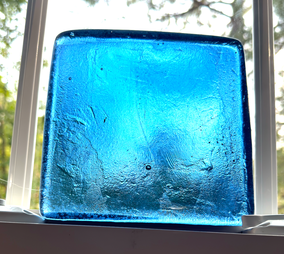 6 x 6 x 1/2 Inch Tile - Light Celestial Blue