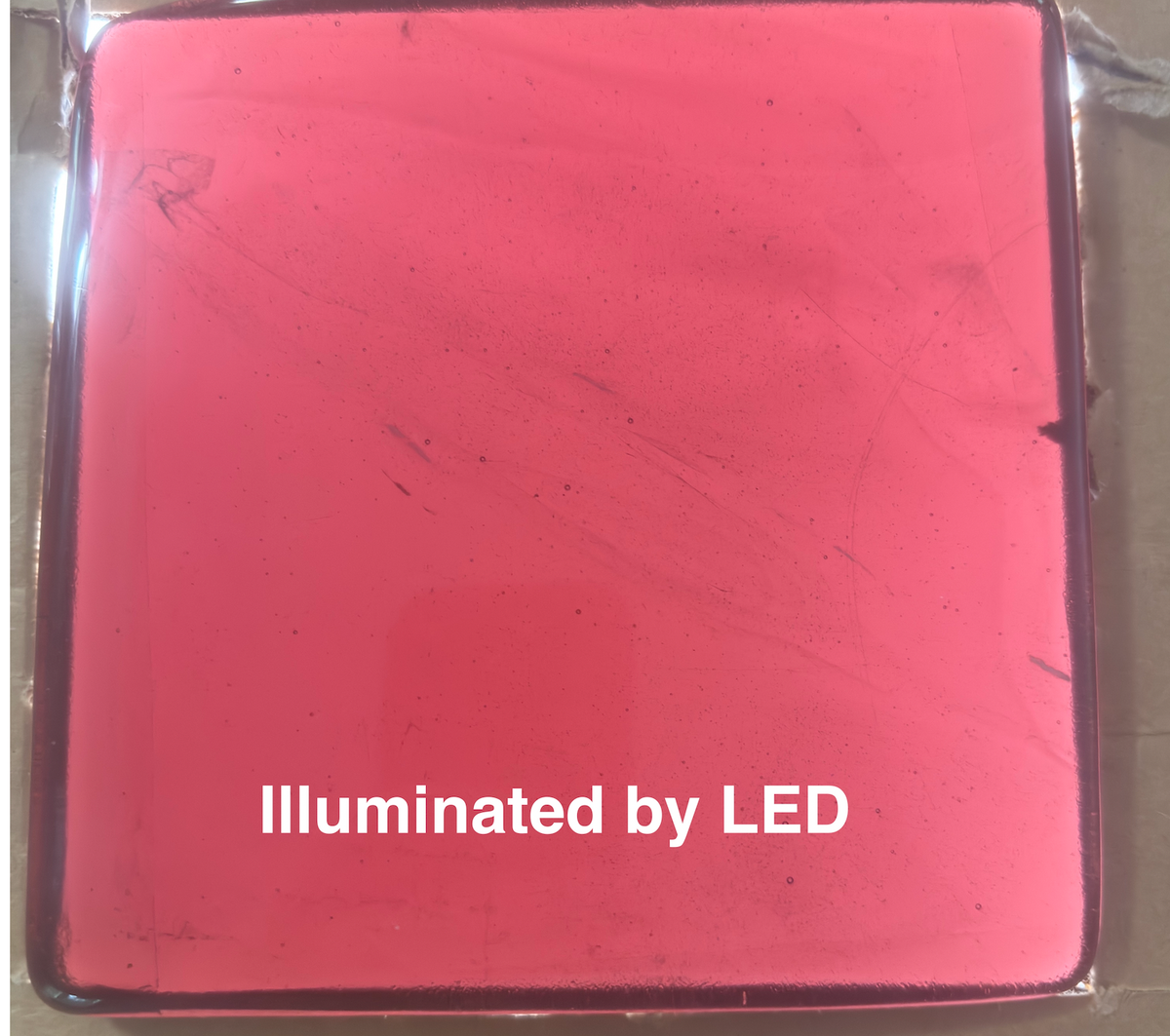 6 x 6 x 1/2 Inch Tile - Dark Raspberry