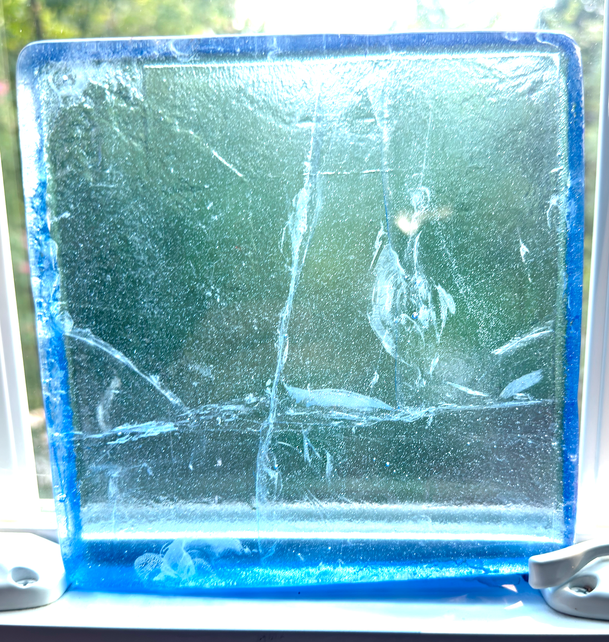 6 x 6 x 1/2 Inch Tile - Light Pastel Blue