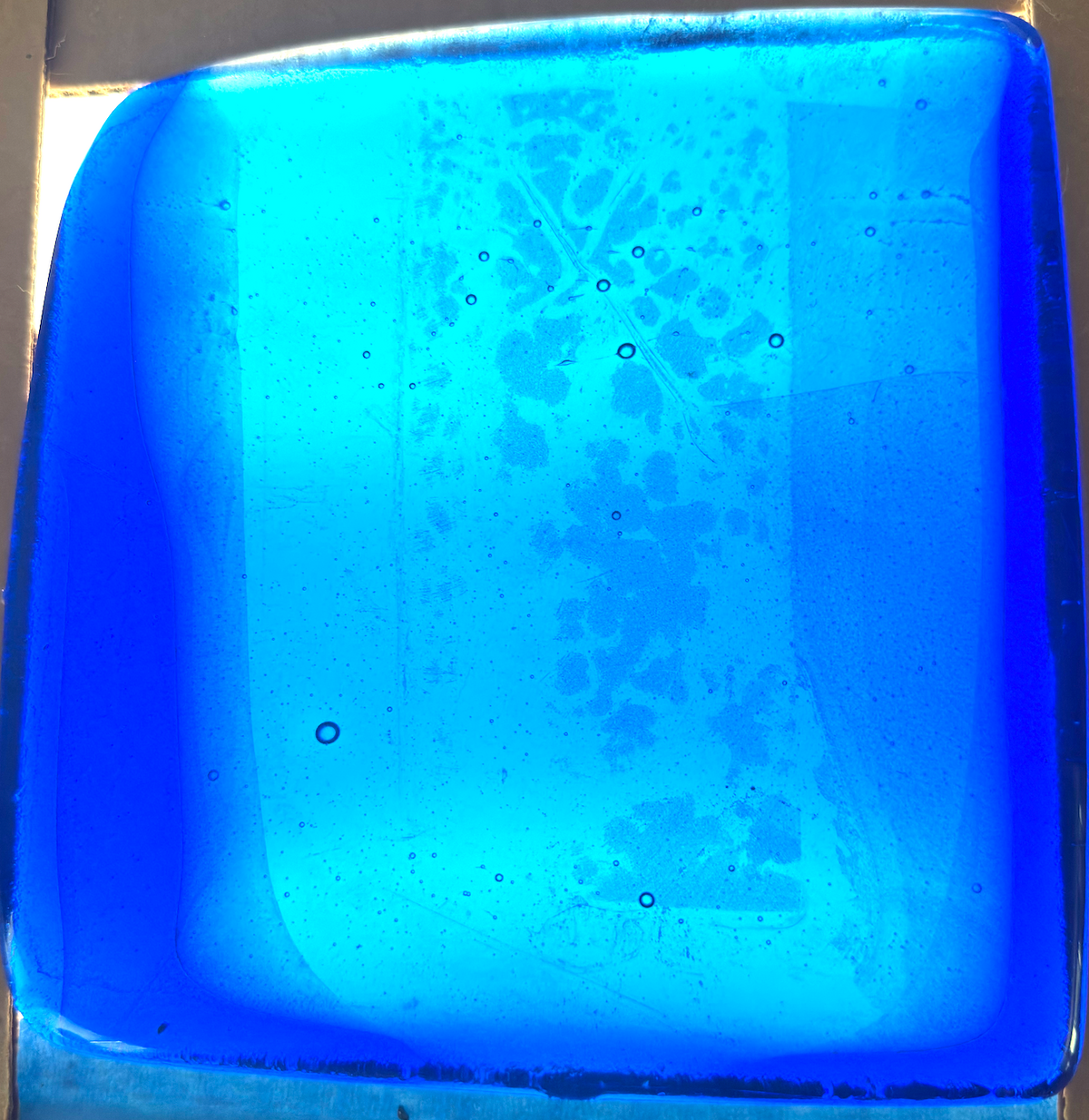 6 x 6 x 1/2 Inch Tile - Medium Perisan Blue