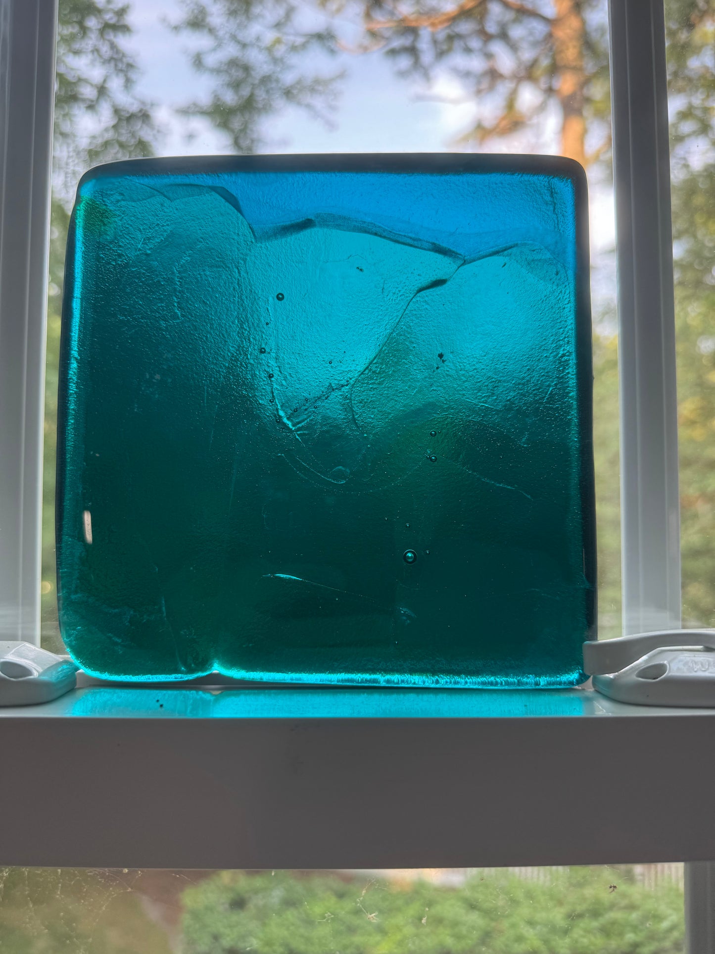 6 x 6 x 1/2 Inch Tile - Robin Egg Blue