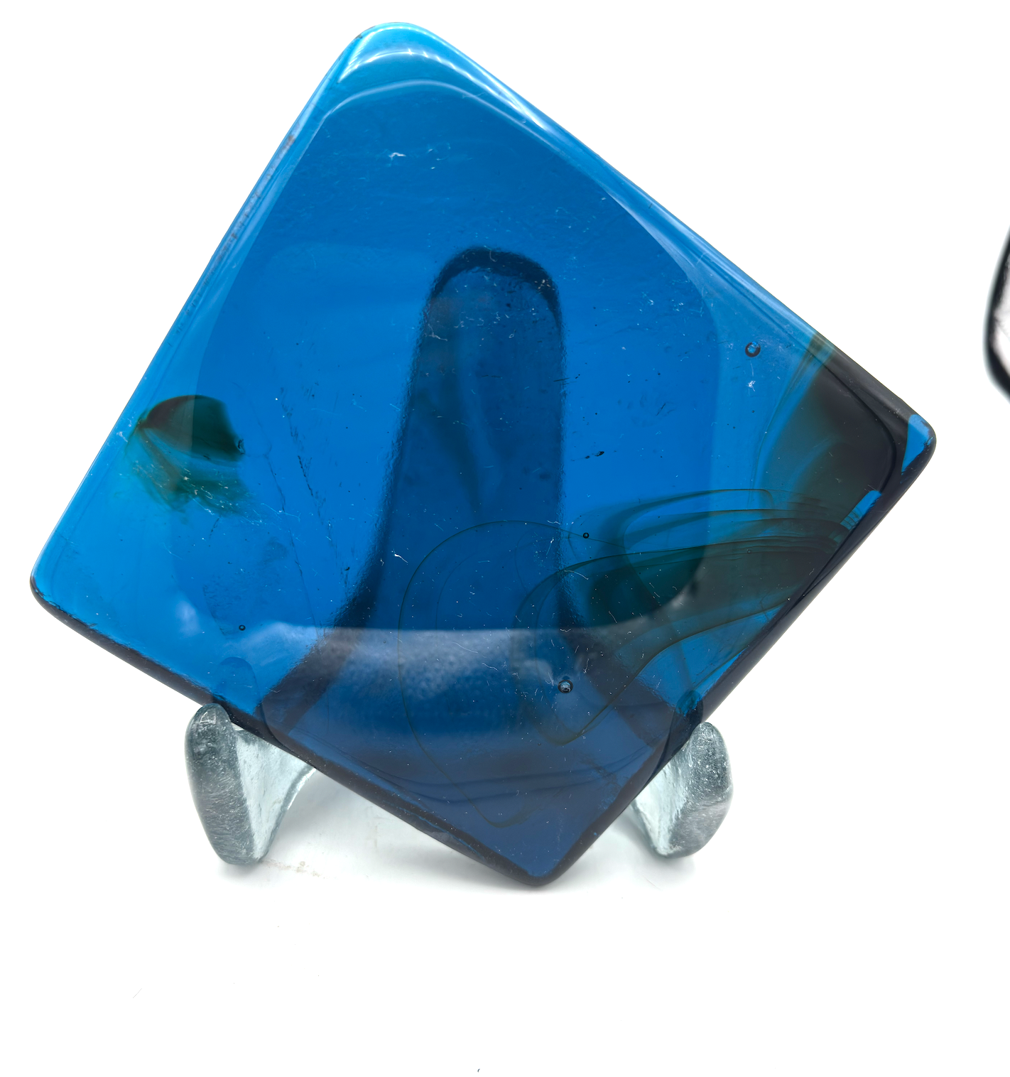 6 x 6 x 1/2 Inch Tile - Saphire Blue with Amber