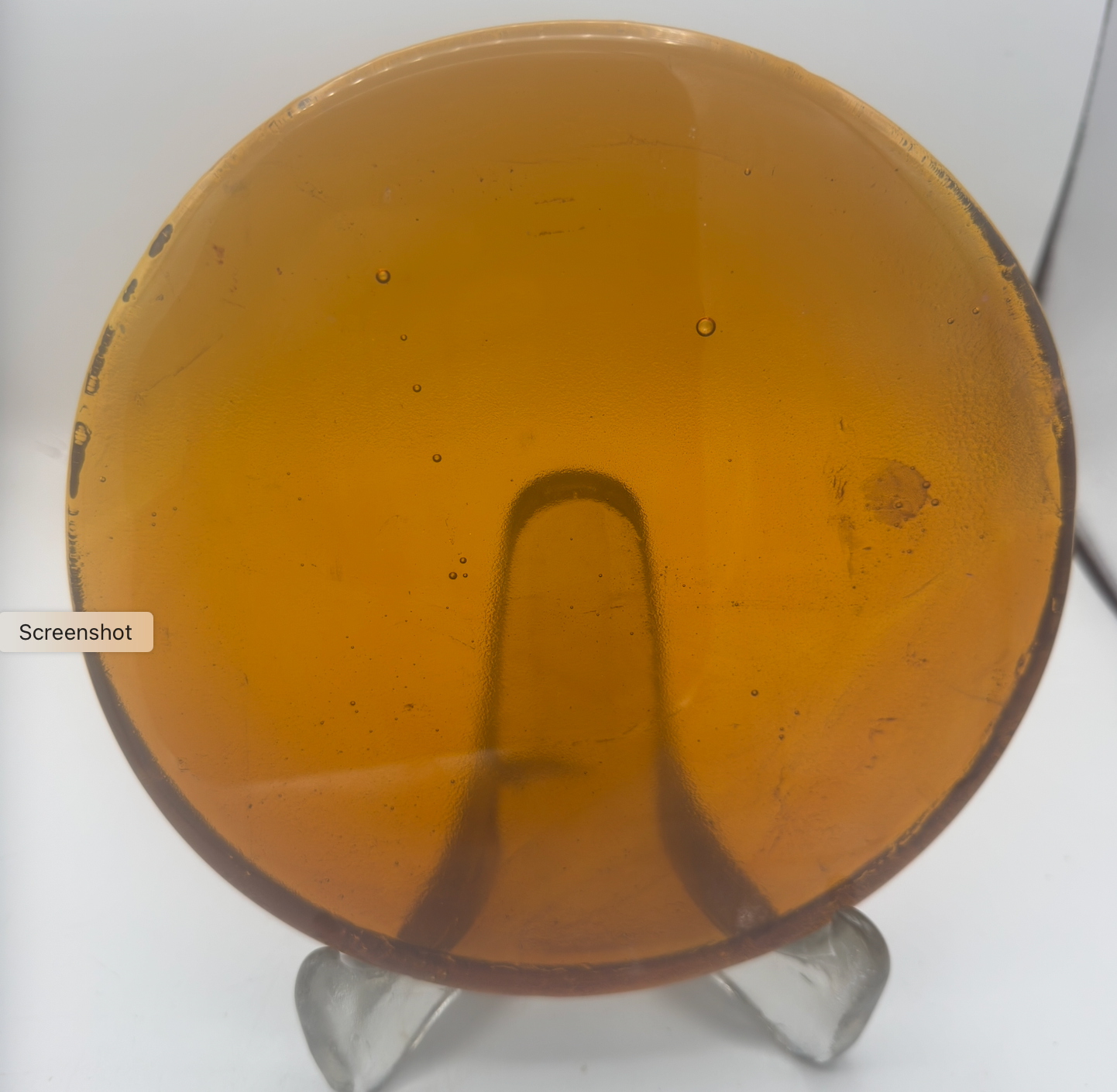 8 x 1/2 Inch Circle / Round - Golden Amber