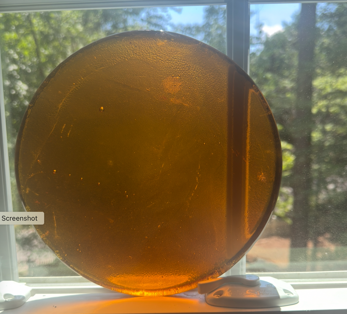 8 x 1/2 Inch Circle / Round - Golden Amber