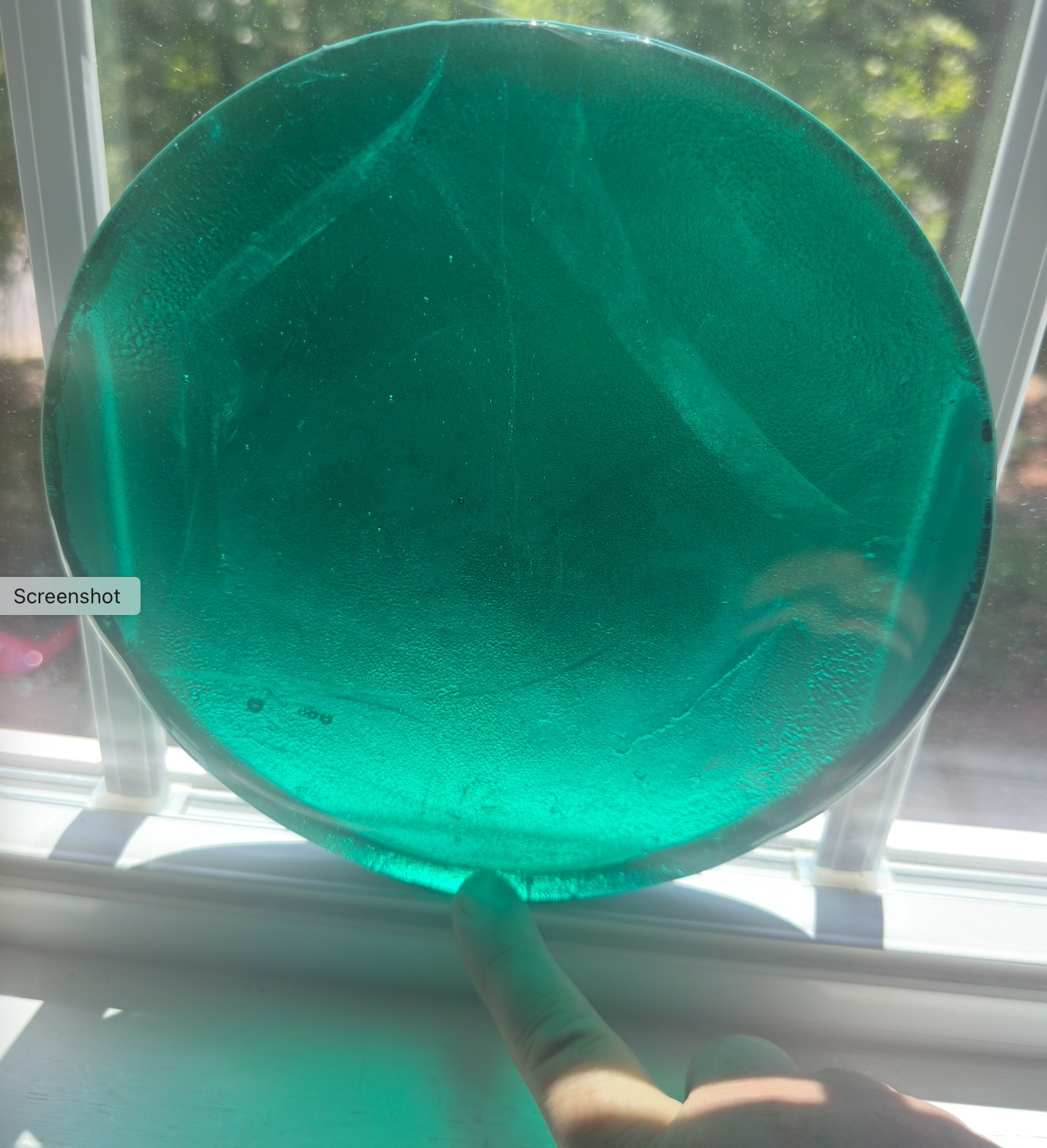 8 x 1/2 Inch Circle / Round - Persian Green (Teal Family)