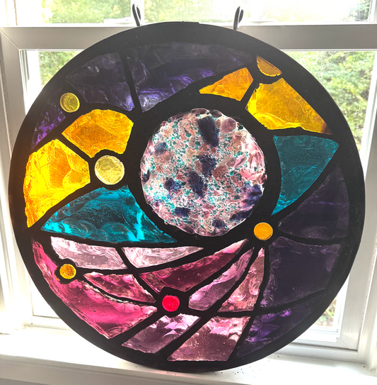Original Art - Cosmic Galaxy in Purple