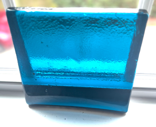 Blenko Dalle de Verre (Pony Size 8 x 8) - Turquoise Blue