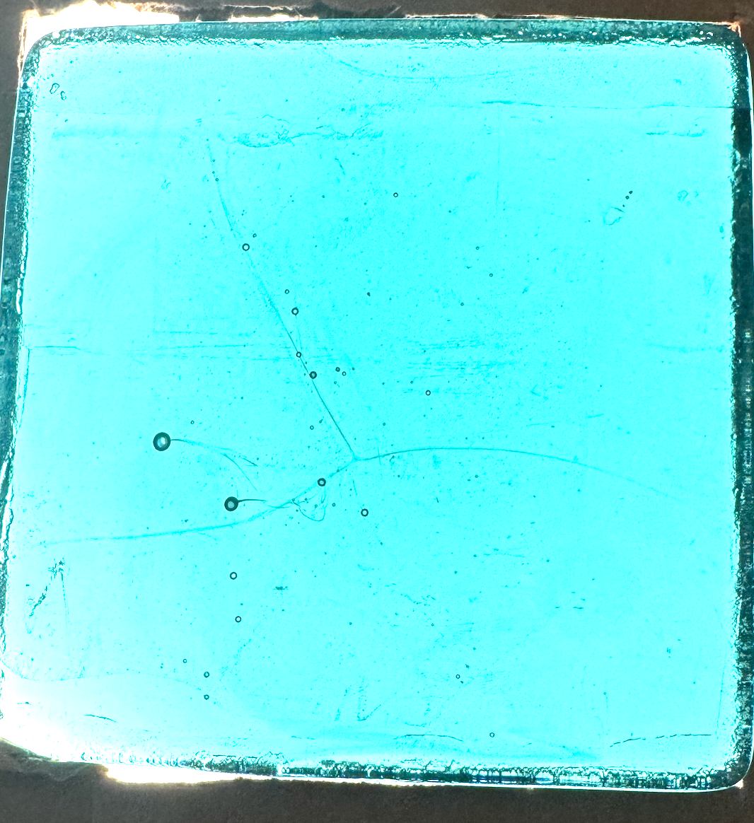 6 x 6 x 1/2 Inch Tile - Robin Egg Blue