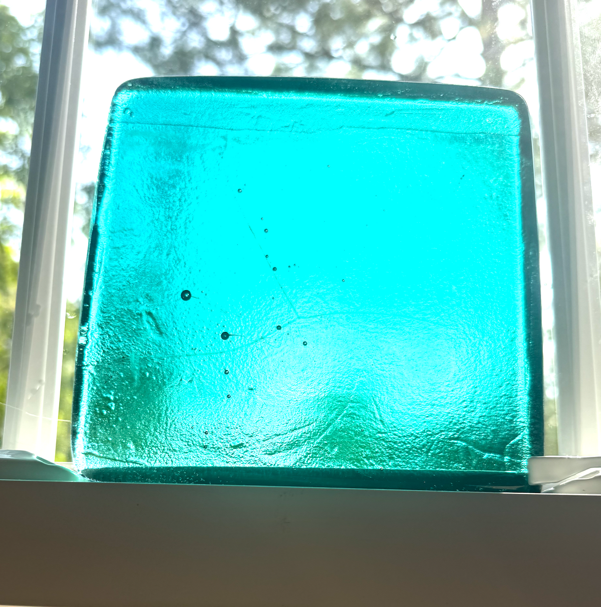 6 x 6 x 1/2 Inch Tile - Robin Egg Blue